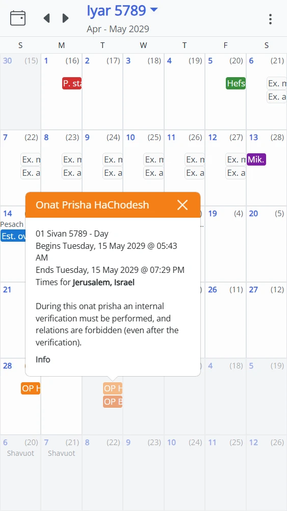 MikvahKal Onat Prisha View Screenshot